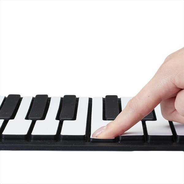 【10％オフクーポン対象】ハンドピアノ 61鍵盤 充電式 128音色 サスティン機能 コンパクト収納 グランディア HRP-61K とうしょう