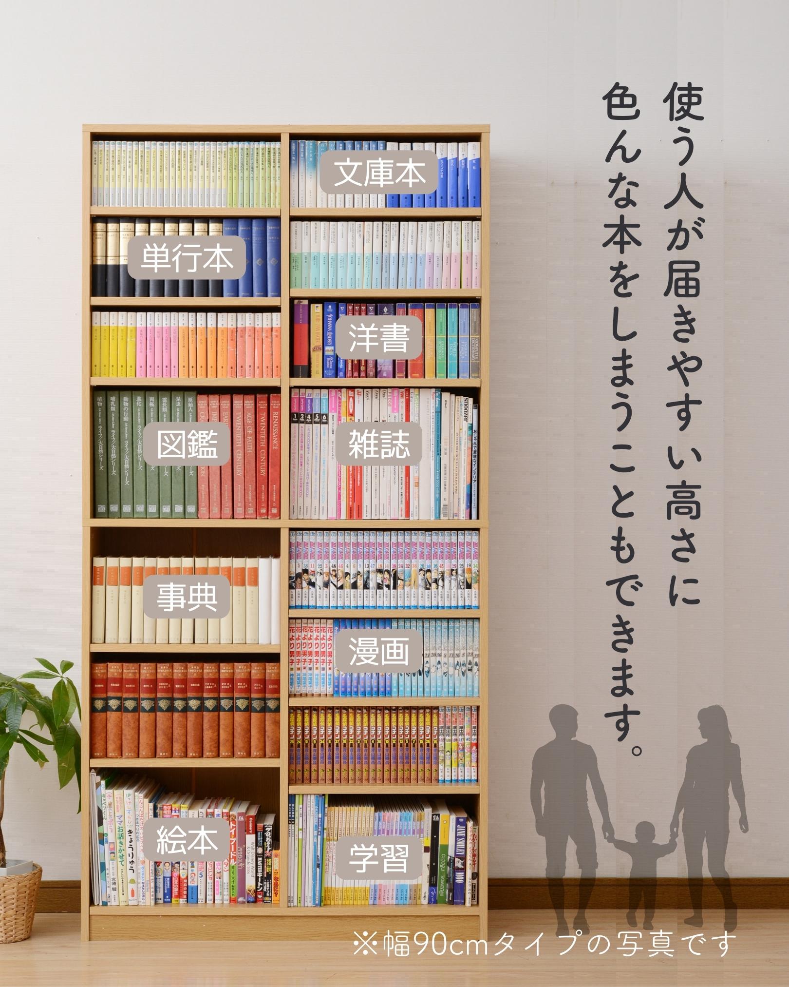 本棚 幅90.5 奥行29 高さ184cm 山善 | 山善ビズコム オフィス用品/家電