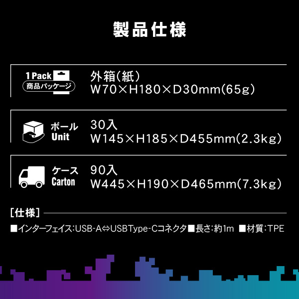 Type-C ゲーミングケーブル コネクタ変形可能 1mタイプ USB-IF正規認証品 CHCG10-RD トップランド TOPLAND