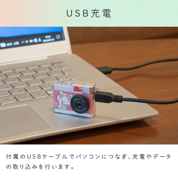 【10％オフクーポン対象】トイカメラ クラシックカメラ 超小型 動画 USB充電 サンリオキャラクターデザイン DSC-PIENI KT/CN/PN/PC ケンコー KENKO