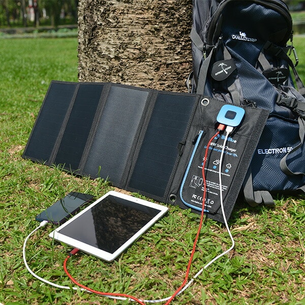 Bigblue ソーラーパネル Solarpowa28 28W 電流計付き B401E Bigblue Tech(ビッグブルーテック)