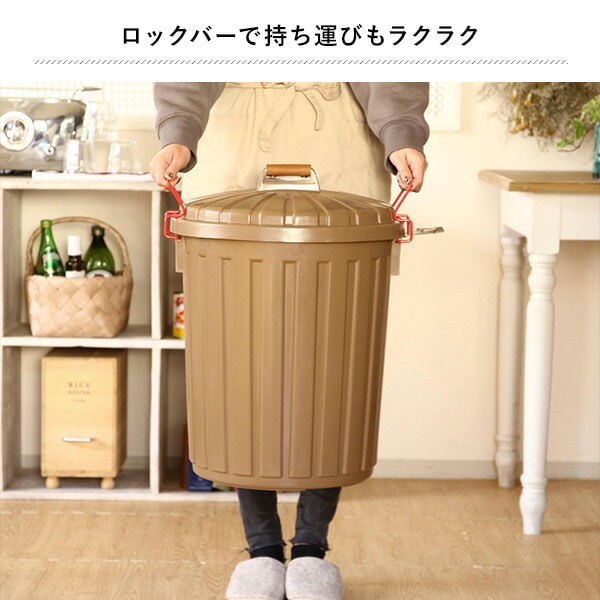 PALE×PAIL ふた付きゴミ箱 丸型 45L IWLY2210 スパイス SPICE OF LIFE