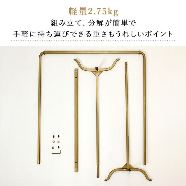 JOSEPH IRON ハンガーラック ハイ 組立式 W71×D30×H144cm DTFF9140 スパイス SPICE OF LIFE