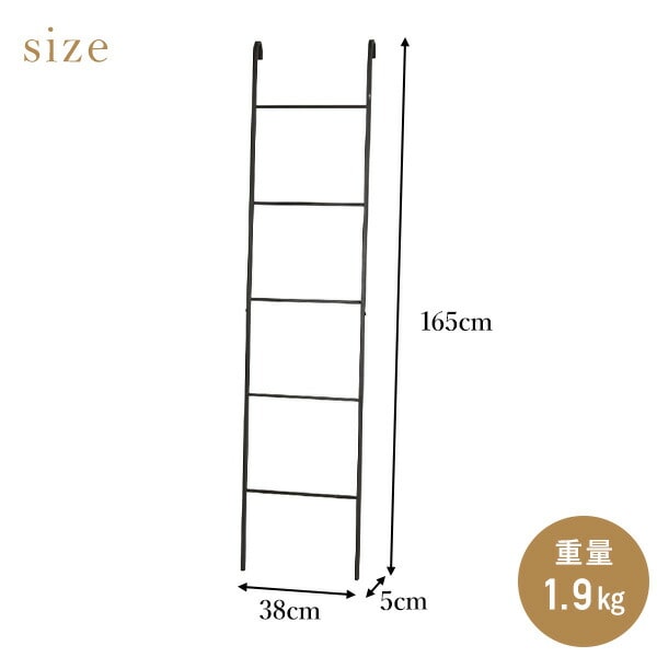 JOSEPH IRON ジョセフアイアン ラダーシェルフ 組立式 W38×D5×H165cm DTFF9240 スパイス SPICE OF LIFE