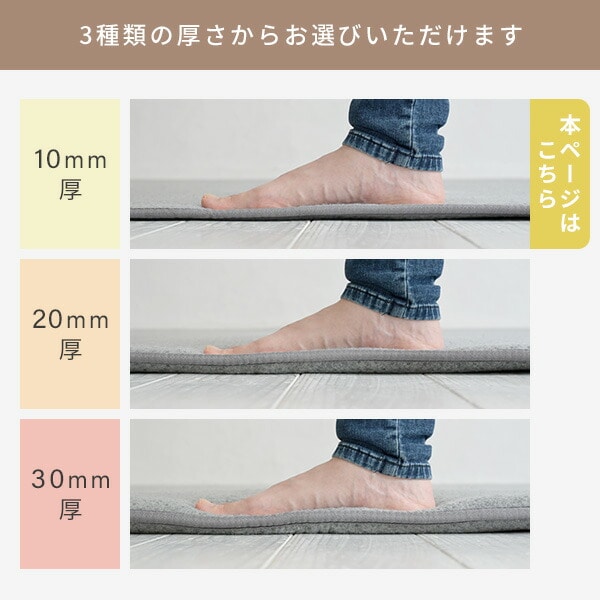 【10％オフクーポン対象】防音マット ゆかモフ 170×230cm 3畳用 10mm厚 下敷き専用 SYM10-3 山善 YAMAZEN