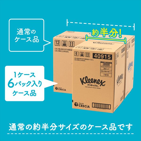 クリネックス ティッシュペーパー 360枚(180組)5箱×6パック(30箱) 日本製紙クレシア