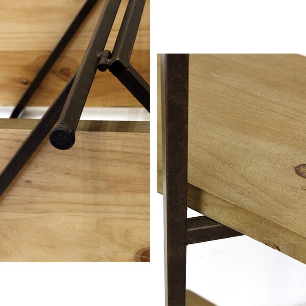 販売終了】ジョセフアイアン 3段ワイドシェルフ DTFF6260 スパイス