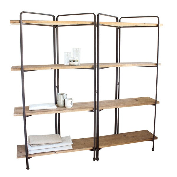 販売終了】ジョセフアイアン 4段ワイドシェルフ DTFF6270 スパイス