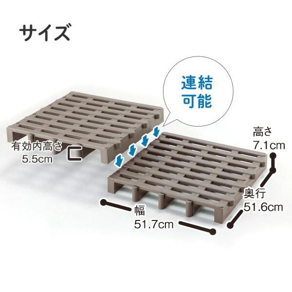 【10％オフクーポン対象】すのこベッド ダブル ジョイントパレット 12枚入り 日本製 JS-BR12 伸晃 ベルカ Belca