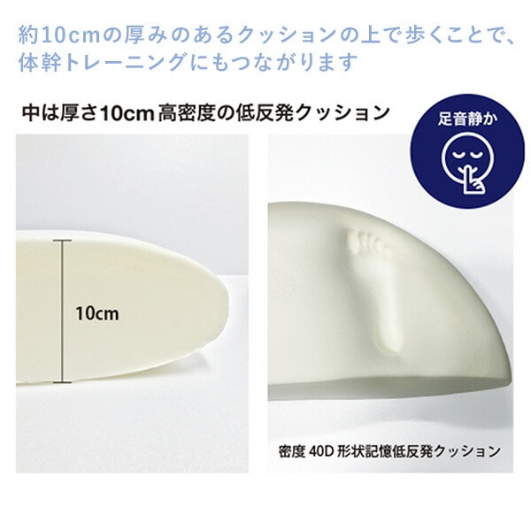 ウェルネスウォーキングクッション 低反発 静音 直径70 高さ10cm YBLS2250 スパイス SPICE OF LIFE