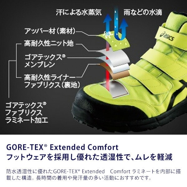 【10％オフクーポン対象】安全靴 ウィンジョブ CP603 G-TX BOA 3E相当 1273A083.001/1273A083.100 アシックス ASICS