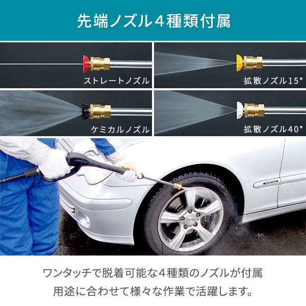 【10％オフクーポン対象】高圧洗浄機 エンジン式 高圧ホース10m付き 最大圧力12MPa EPW-1200D ナカトミ NAKATOMI ドリームパワー