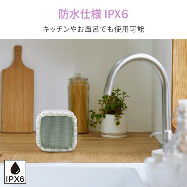 【10％オフクーポン対象】スピーカー USB充電式 Bluetooth搭載 AIR mini SPEAKER 耐衝撃 ストラップ付き YNG-AIR1 NAKAGAMI Smaly