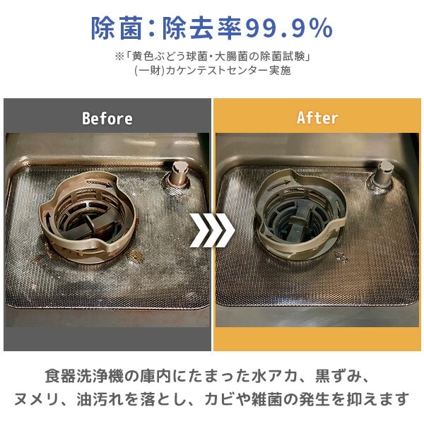 【10％オフクーポン対象】食器洗浄機用庫内クリーナー 4個セット(12包) 日本製 弱アルカリ性 界面活性剤不使用 エコメイト ECOMATE