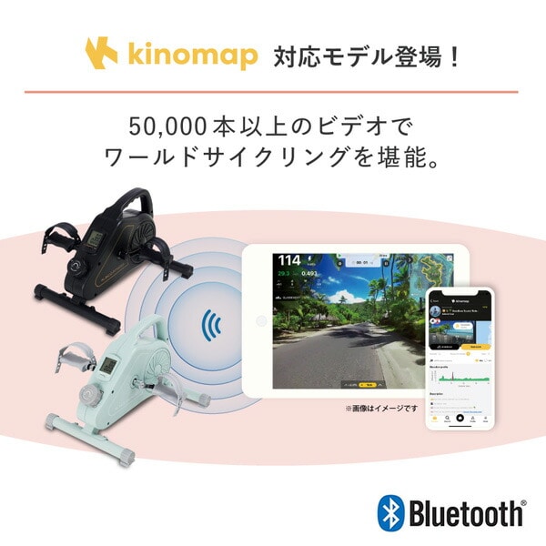 【10％オフクーポン対象】エアロマグネティックミニバイク Bluetooth搭載 負荷8段階 サイクリングアプリ「Kinomap」対応 AFB2223 アルインコ ALINCO