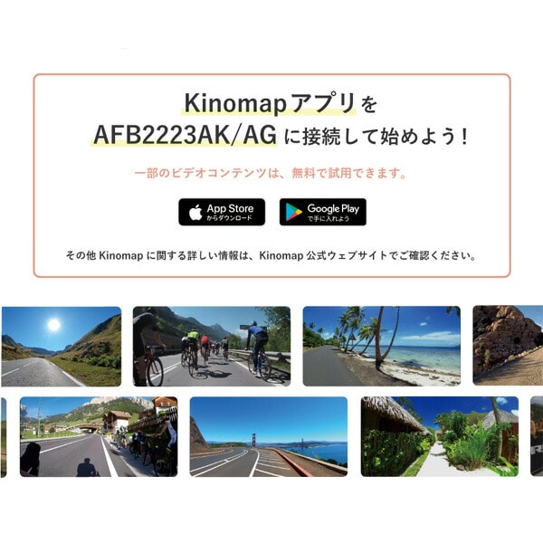 エアロマグネティックミニバイク Bluetooth搭載 負荷8段階 サイクリングアプリ「Kinomap」対応 AFB2223 アルインコ ALINCO