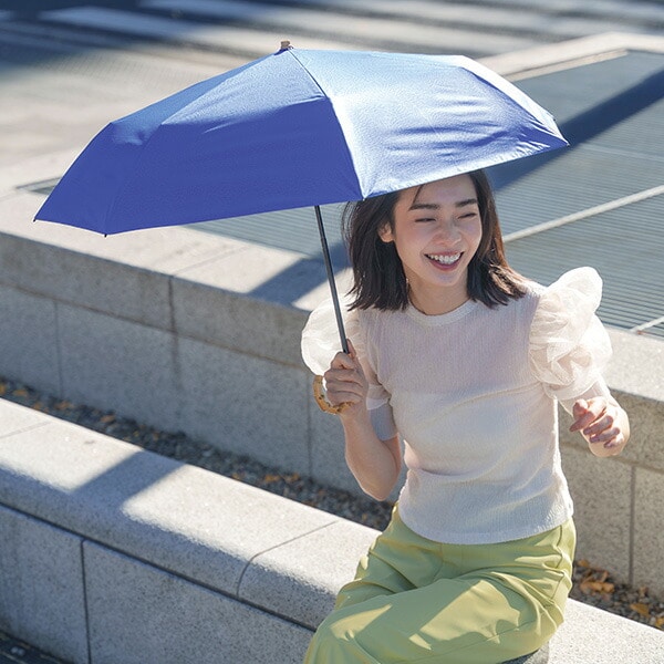 日傘 晴雨兼用傘 レディース 7本骨 遮光 折りたたみ 江戸 マブ mabu/SMV JAPAN