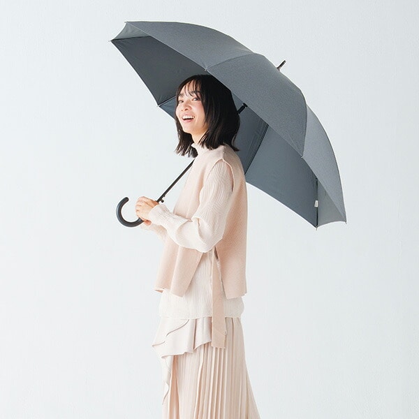【10％オフクーポン対象】日傘 晴雨兼用 長傘 ダンガリーAW ジャンプ マブ mabu/SMV JAPAN