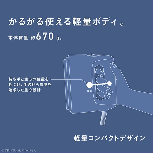 【10％オフクーポン対象】衣類スチーマー 軽量 コンパクト NI-FS40A ホワイト パナソニック Panasonic