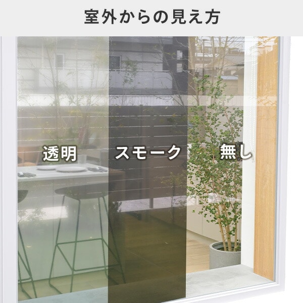 遮光・遮熱フィルム 45×180cm 窓用 はがせる (紫外線防止/目隠し効果) U-Q1063/U-Q1065 スモーク/透明 ユーザー