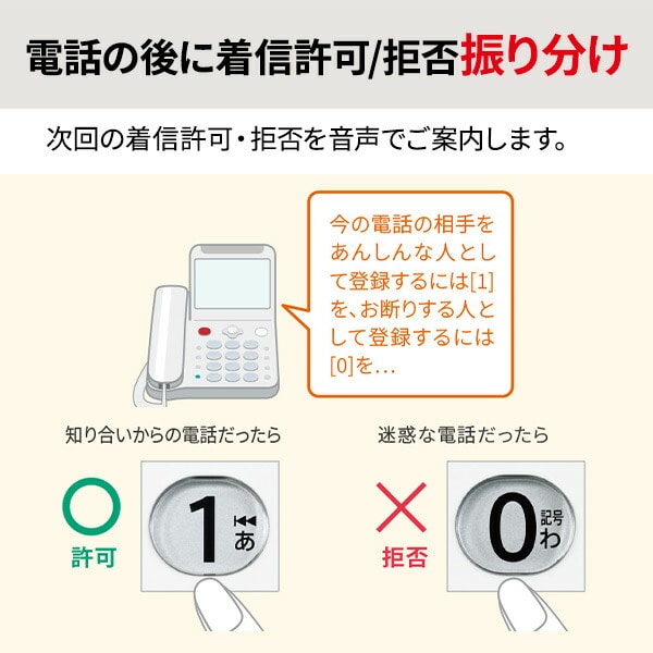 防犯電話機 自動通話録音 見守り機能搭載 JD-AT91CL ホワイト (優良防犯電話推奨品) シャープ SHARP