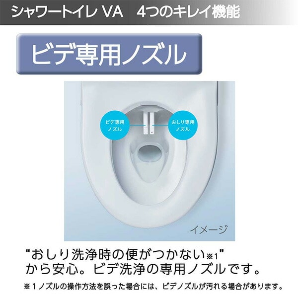 【10％オフクーポン対象】温水洗浄便座 リモコン付 ビデ専用ノズル付 CW-VA11 日本製 LIXIL リクシル