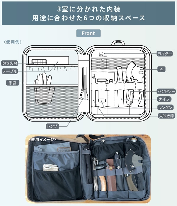 FUKUさんとのコラボ商品 ギアケースXL 215-AFXP363 ワイルドテック WILDTECH