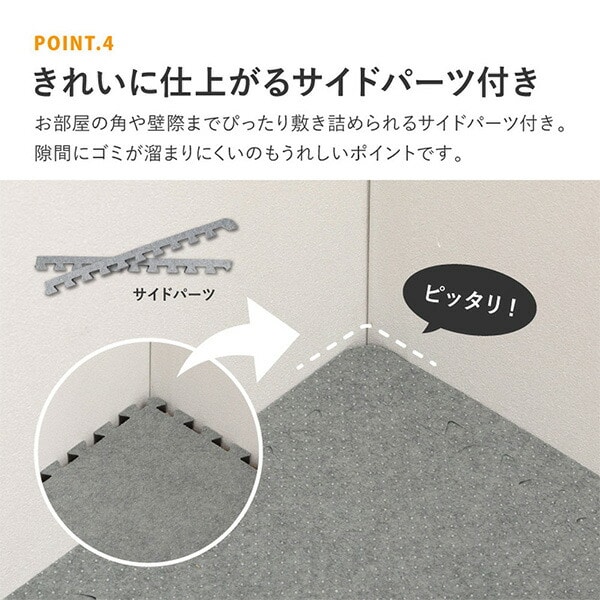 ジョイントアンダーラグ 厚み増し太郎 アツマシ 4枚セット 防音マット 20mm厚 萩原