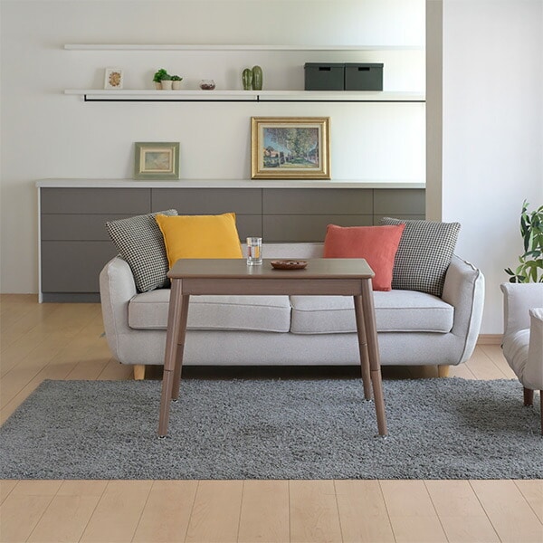 こたつ 長方形 ハイタイプ 高さ調節 (80×60/105×60/120×70cm) GAH-F80602/GAH-F105602/GAH-F120702 山善 YAMAZEN