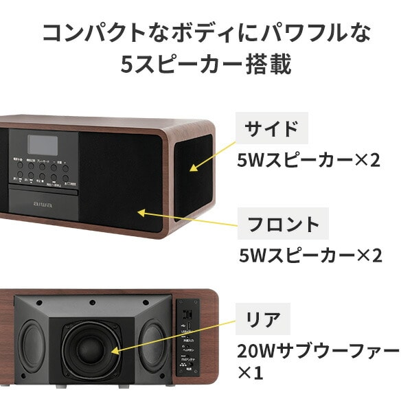 スピーカーユニット 5W×4+20W CD FMラジオ Bluetooth USB GAA4-SPU0001 TOHSHOH とうしょう aiwa アイワ