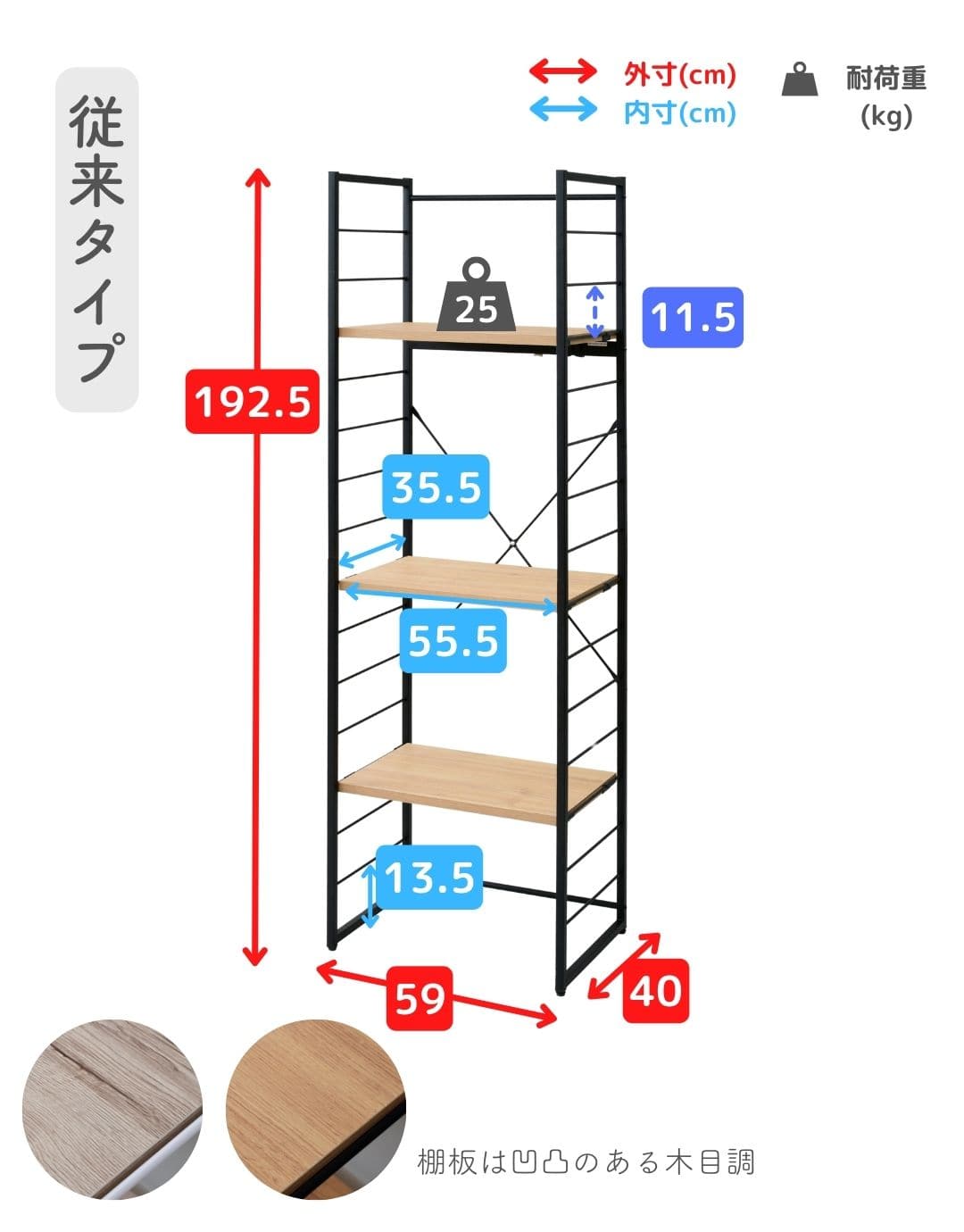 【10％オフクーポン対象】ゴミ箱上ラック コンセント付き (幅59 奥行き40 高さ192.5cm) MES-19603 山善 YAMAZEN