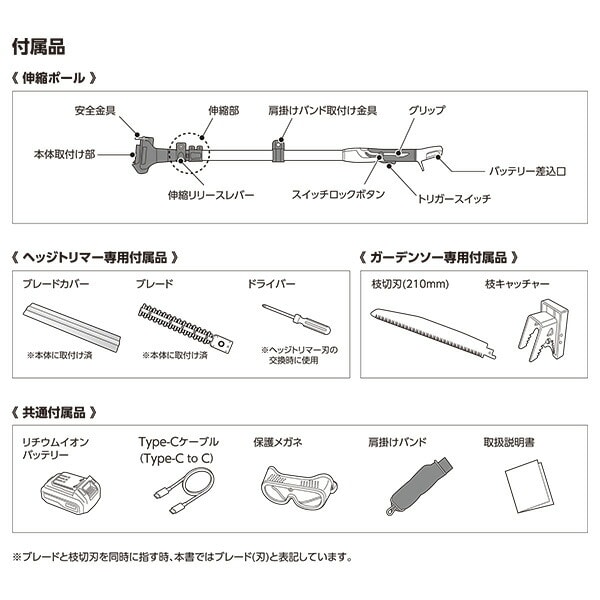 【10％オフクーポン対象】【電池パック1個増量中】4WAY 高枝ガーデントリマー＆ガーデンソーセット 10.8V 充電式 2.5Ahバッテリー付属 PHS-1025 山善 YAMAZEN