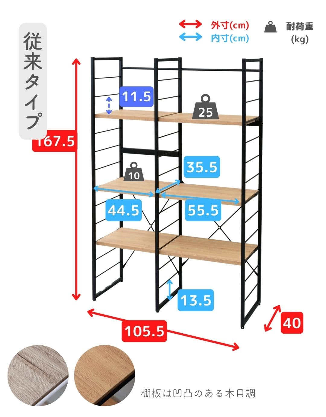 【10％オフクーポン対象】ゴミ箱上ラック コンセント付き (幅116 奥行き40 高さ167.5cm) MES-17113 山善 YAMAZEN