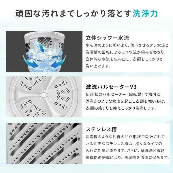 【10％オフクーポン対象】洗濯機 一人暮らし 6kg 小型 縦型 8コース搭載 洗浄力 HW-T60J ハイセンスジャパン Hisense