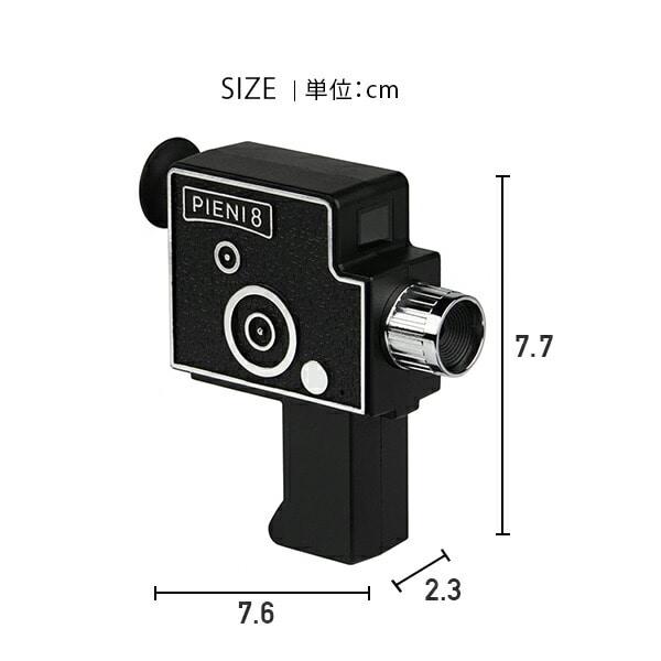 【10％オフクーポン対象】トイカメラ  8mmフィルムカメラ形 超小型 122万画素 PIENI8 ブラック ケンコー KENKO