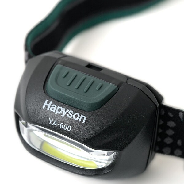 HAPYSON PROシリーズ LEDヘッドランプ 300ml 防水 IPX4 3段階明るさ切替 乾電池式 YA-600 Hapyson ハピソン