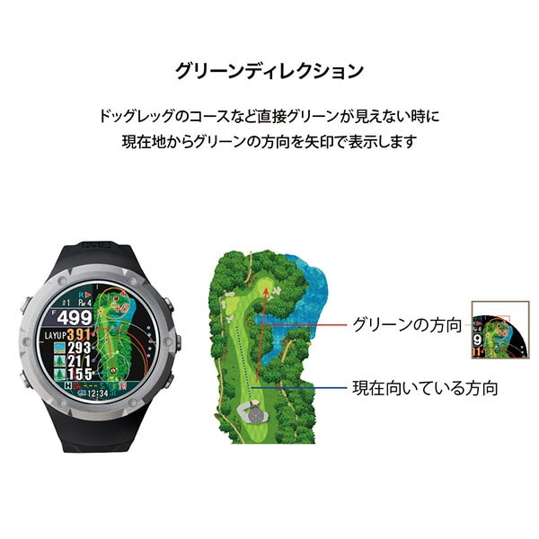 【10％オフクーポン対象】腕時計型GPSナビ Shot Navi Evolve α 充電式 Green Eye搭載 EVOLVE ALPHA 正規品 ショットナビ Shot Navi
