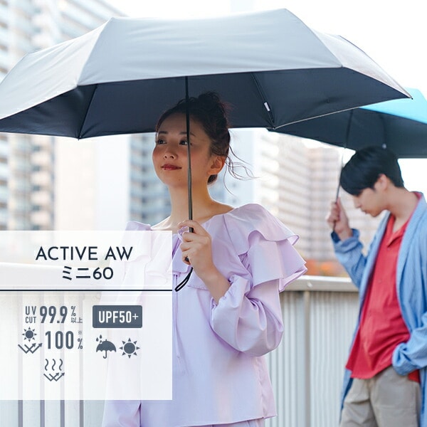 折りたたみ傘 ACTIVE AWミニ60 晴雨兼用傘 マブ mabu/SMV JAPAN