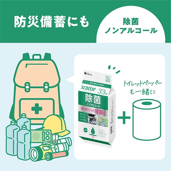 スコッティ ウェットティッシュ 除菌 ノンアルコール 携帯用 33枚×24パック scottie ウェットティシュー まとめ買い 備蓄 ケース 日本製 日本製紙クレシア