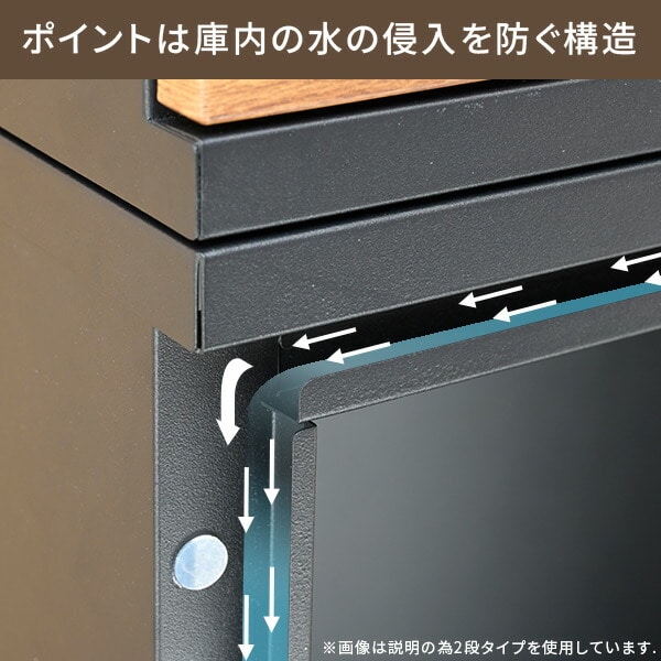 宅配ボックス 1段 防水 大容量 屋外 EPB-1 山善 YAMAZEN