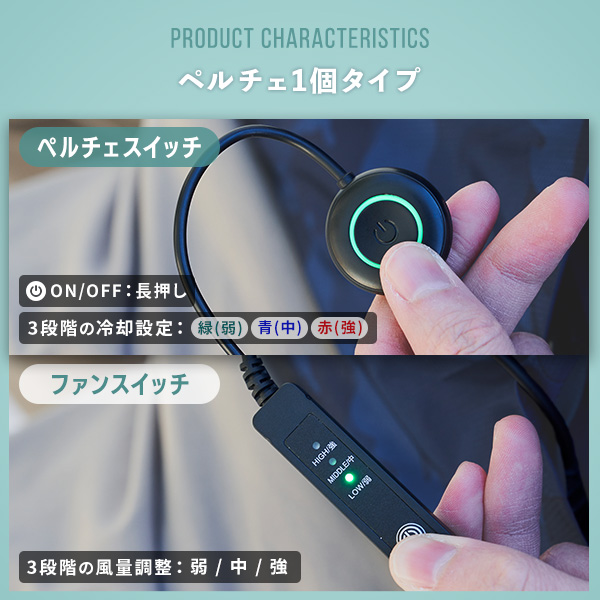 ファン付き作業着 ペルチェ搭載 ベスト フルセット 大ファン 10000mAh KAZEfit カゼフィット KF2SV2/KF-PW5SV 山善 YAMAZEN