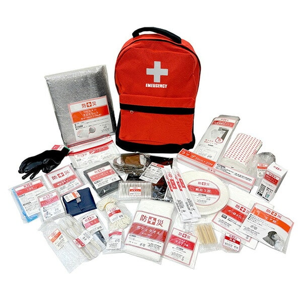 防災セット 防災士監修 一次避難用 25L相当 災害対策30点セット ソーラーパネル付き YRSB-M75/100+YBG-30BB 山善 YAMAZEN