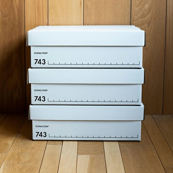 バンカーズボックス 743s ボックス 6枚1パック FE-1007801 ホワイト(文字：ブラック) フェローズ Fellowes