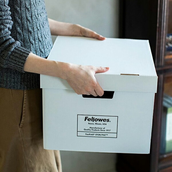 バンカーズボックス 703s ボックス 3枚1パック FE-1005901 ホワイト(文字：ブラック) フェローズ Fellowes