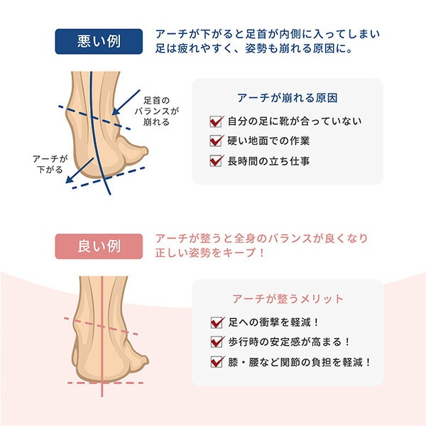 足裏のミカタ 足裏サポーター アーチサポーター 男女兼用 衝撃吸収 EXG304S/EXG304L アルインコ ALINCO