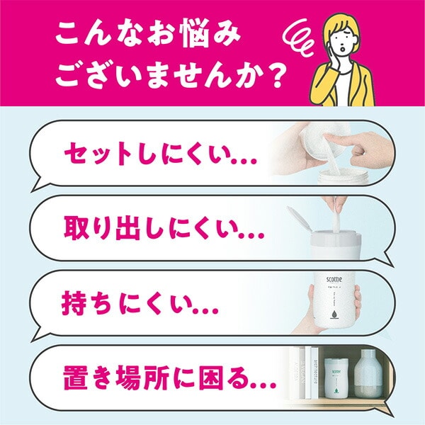 詰替用 純水 スコッティ ウェットティッシュ 130枚×21パック (ケース販売) ノンアルコール 76135 日本製紙クレシア
