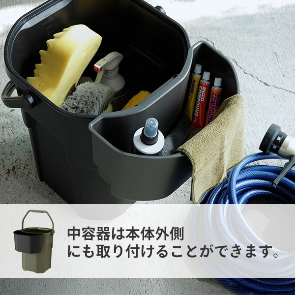バケットカーゴ トランクカーゴ 22L 座れる 収納ボックス 収納バケツ GHON258/GHON259/GHON260 リス RISU
