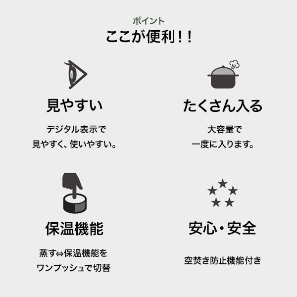 スチーム名人 かんたん蒸し器 L スチームクッカー 2段  SE-003 太知HD アナバス ANABAS