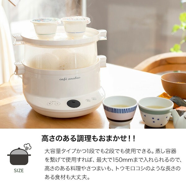 スチーム名人 かんたん蒸し器 L スチームクッカー 2段  SE-003 太知HD アナバス ANABAS