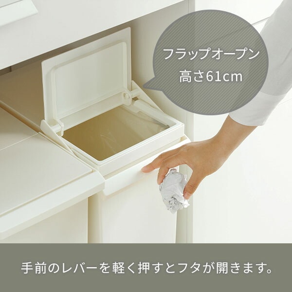 ダストボックス ゴミ箱 SOLOW ソロウ レバーオープン 30L GSLW035/GSLW036/GSLW037 日本製 リス RISU